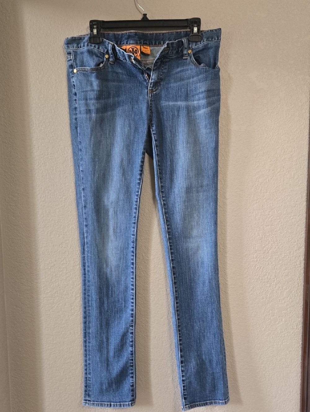 Tory Burch Women's Sloucy Slim Jeans in Medium Blue